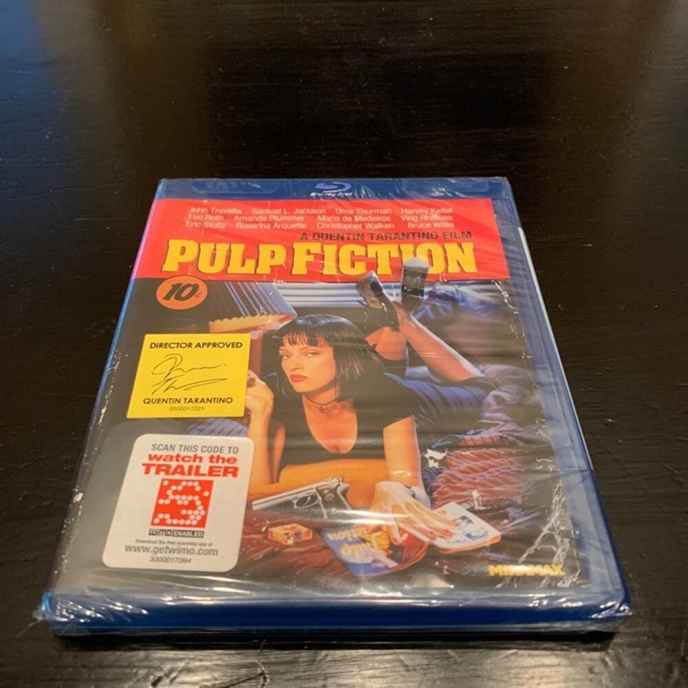 NEW Pulp Fiction Movie Blu-Ray DVD Disc Factory Sealed Director Approved Miramax